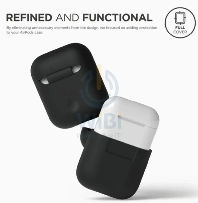 Elago AirPods 1&2 Silicone Case - Black