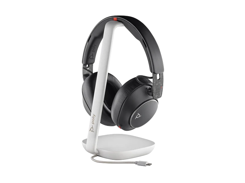 HP HP Poly Voyager Surround 85 UC USB-C Headset - USB-C/A Adapter / Charging Stand / Black
