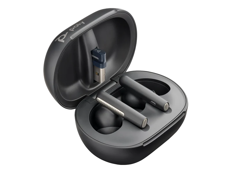 HP HP Poly Voyager Free 60+ UC M Earbuds - BT700 USB-A Adapter / Touchscreen Charge Case