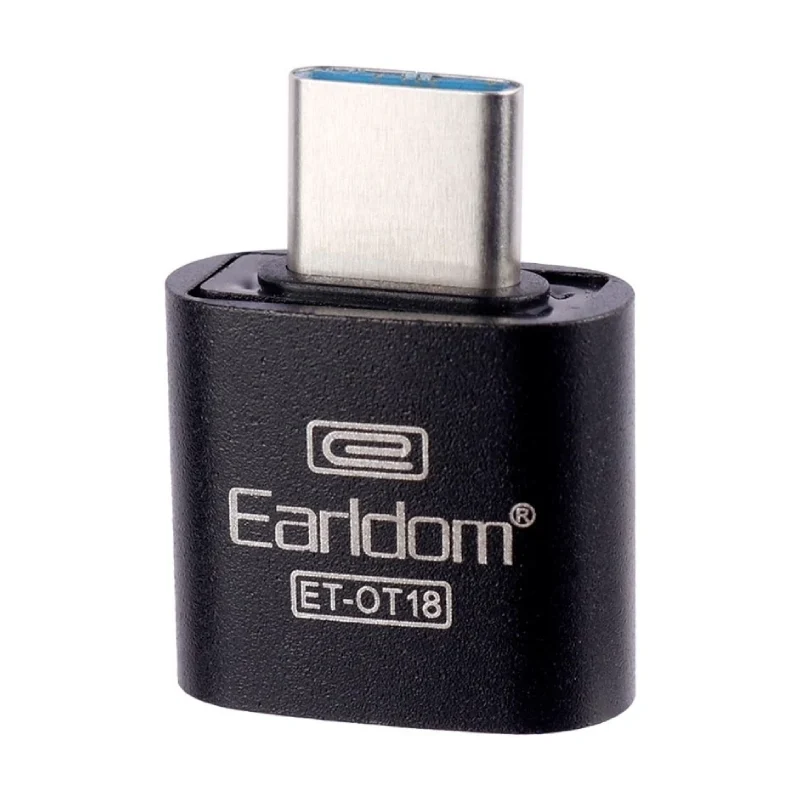 Earldom ET-OT18 OTG Adapter - Micro USB / USB-C / Black