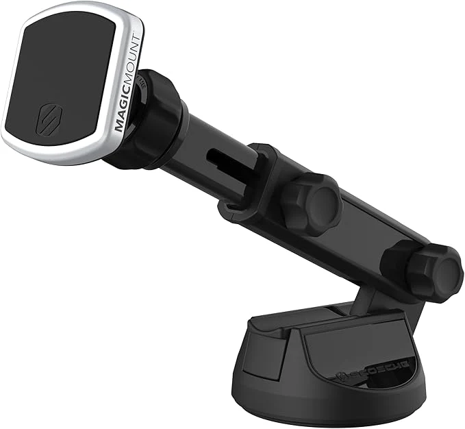 Scosche MagicMount Pro Extendo Magnetic Phone Holder - Black/Silver