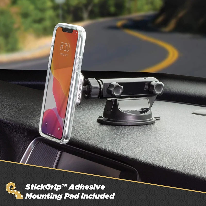 Scosche MagicMount Pro Extendo Magnetic Phone Holder - Black/Silver