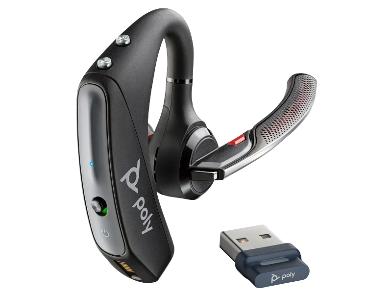 HP HP Poly Voyager 5200 USB-A Bluetooth Headset - USB Type-A BT700 Adapter
