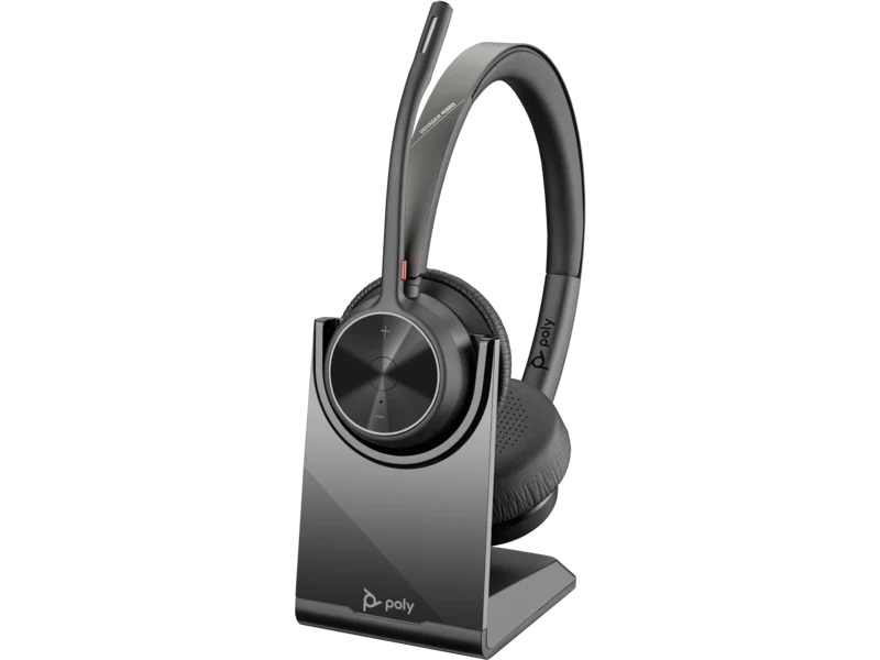 HP HP Poly Voyager 4320 UC Stereo Headset - On-Ear / USB-A / BT700 USB-A Adapter / Charging Stand