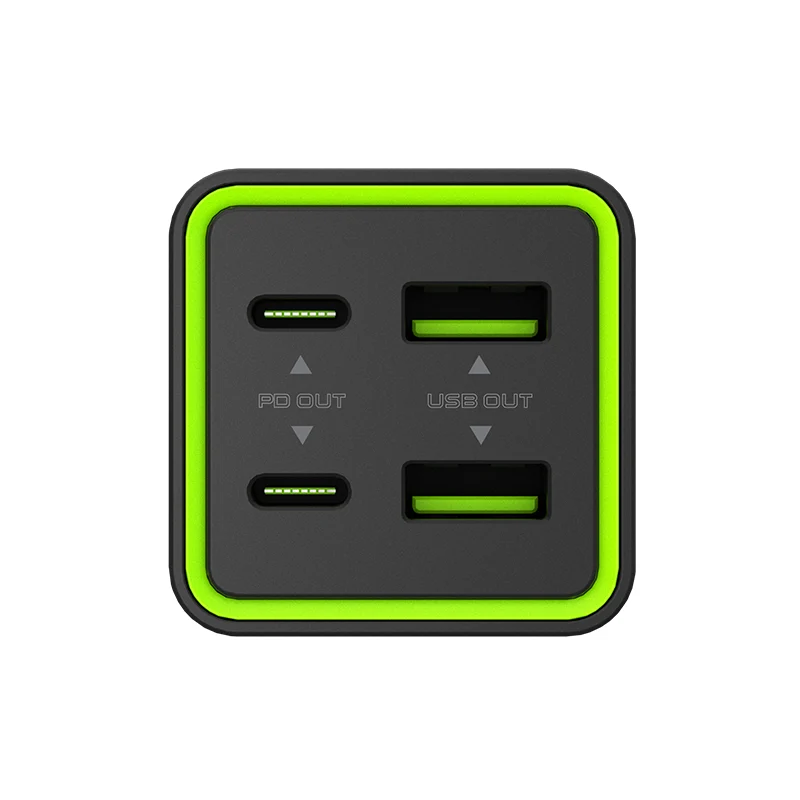 GOUI Tank 65W Desktop Charger - 65W / USB-A/USB-C / Black