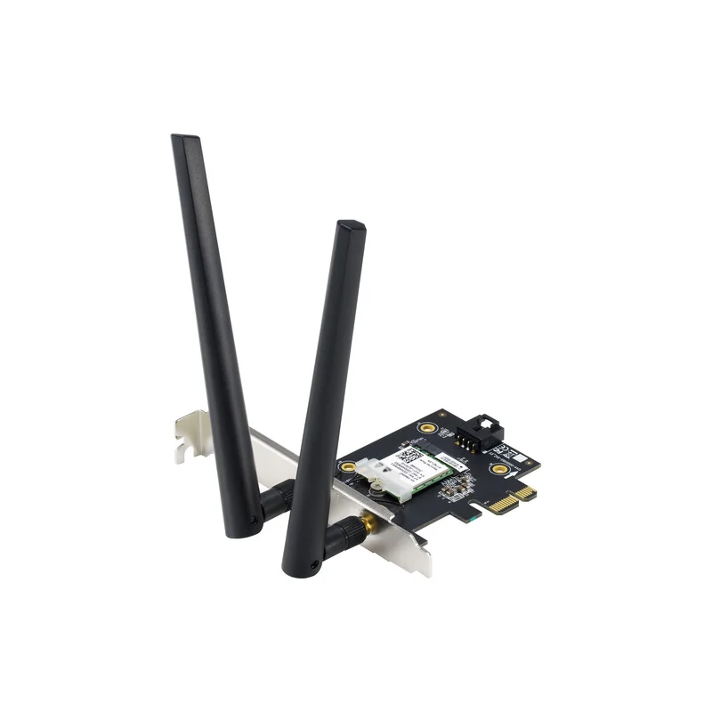 محول أسوس PCE-AXE5400 ثلاثي النطاق، واي فاي 6E، PCIe، بتردد 5 جيجاهرتز (2402 ميجابت في الثانية)، PCI-E
