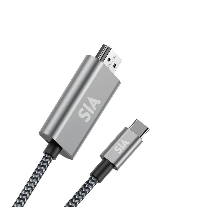 كابل إس آي إيه يو إس بي-C إلى HDMI - متران / أسود