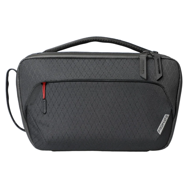Promate Urban Pouch Versatile Tech Essential Organizer Pouch Bag - Black