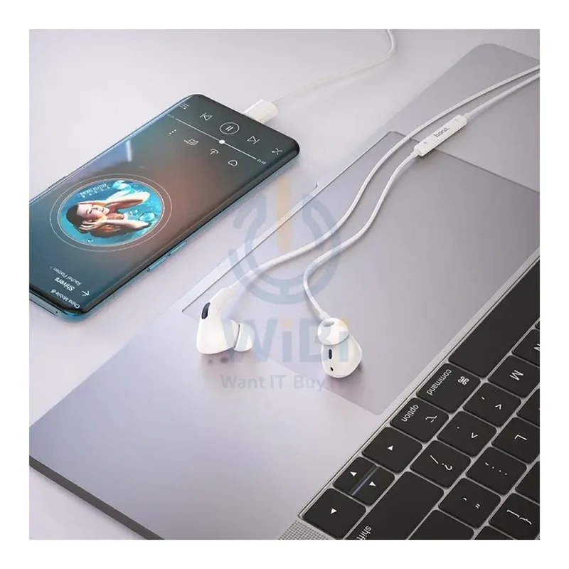 HOCO M1 Pro Wired Earphones - USB-C / 12 mm / White