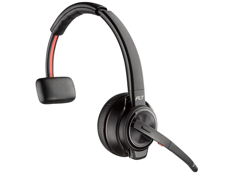 HP HP Poly Savi 8210 UC Microsoft Teams Certified DECT 1880-1900 MHz USB-A Headset - Monoaural / Bluetooth 4.2 / Black