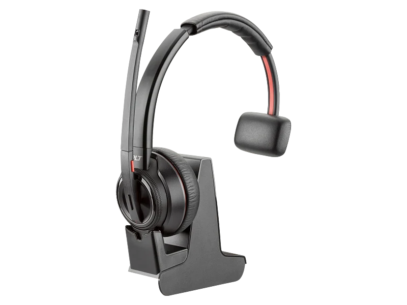 HP HP Poly Savi 8210 UC DECT 1880-1900 MHz USB-A Headset - Monoaural / Bluetooth 4.2 / Black