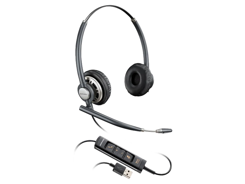 HP HP Poly EncorePro 725 Stereo Headset TAA - On-Ear / USB-A
