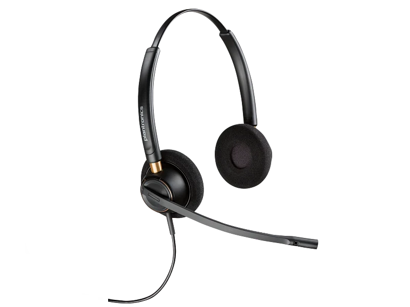 HP HP Poly EncorePro 520 Binaural Headset +Quick Disconnect - On-Ear / Black