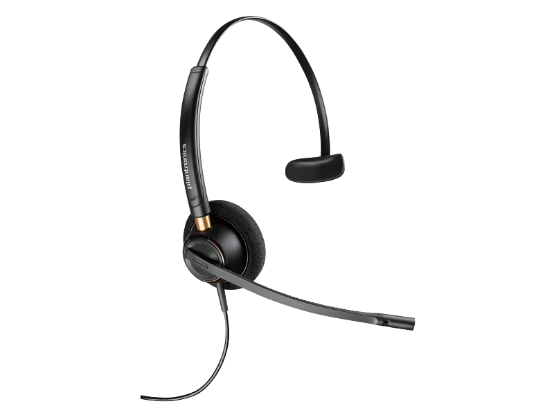 HP HP Poly EncorePro 510 Monaural Headset +Quick Disconnect - Monoaural / Black