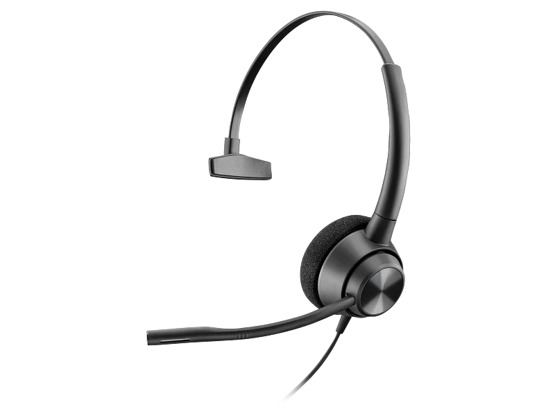 HP HP Poly EncorePro 310 Monoaural with Quick Disconnect Headset TAA - Monoaural / Black