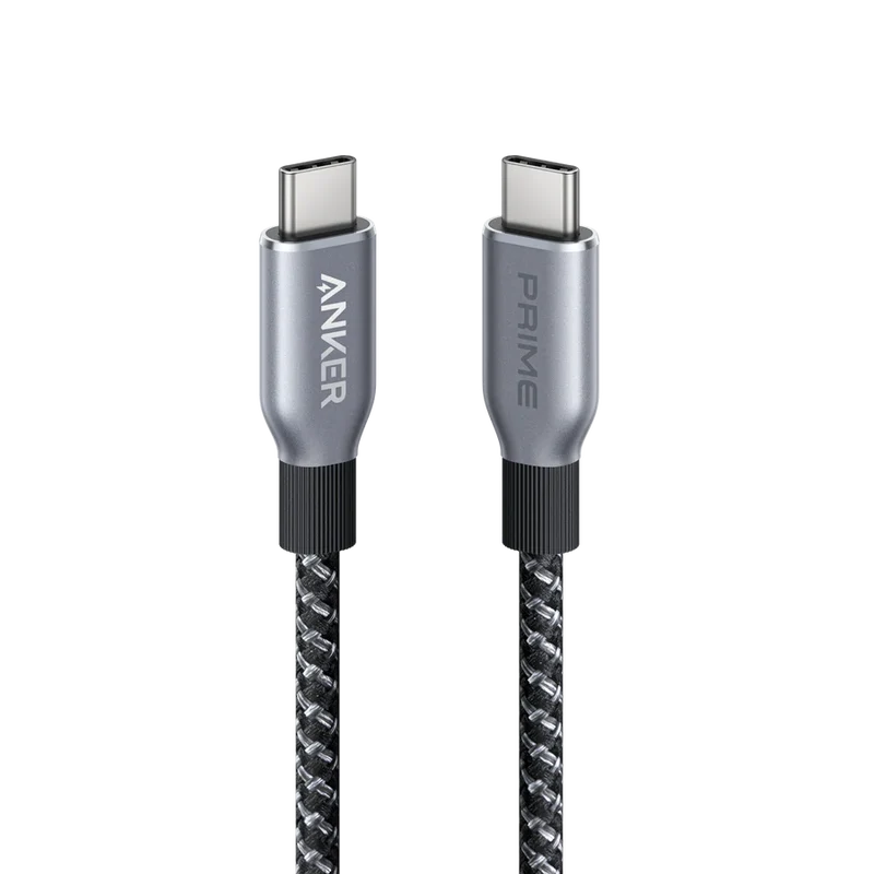 كابل أنكر برايم - طول 6 أقدام / 240 واط / من USB-C إلى USB-C / أسود