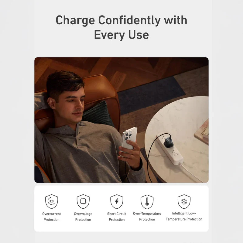 Anker Zolo Charger with Cable - 30W / USB-C / 0.9 Meter / Black