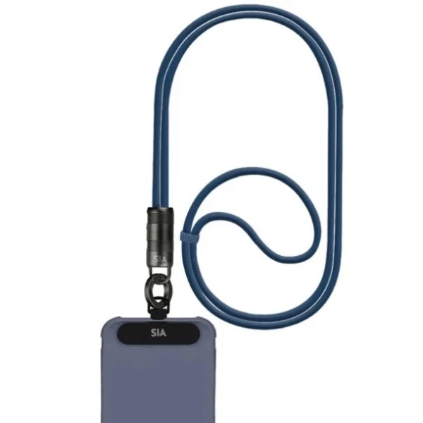 كابل بحبل تعليق سيا باور لينك - USB-C / 60 واط / 1.2 متر / أزرق كحلي