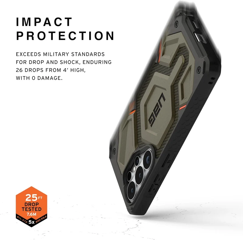 UAG Monarch Pro Kevlar w/Magnet Case For Samsung Galaxy S26 Ultra - Element Green