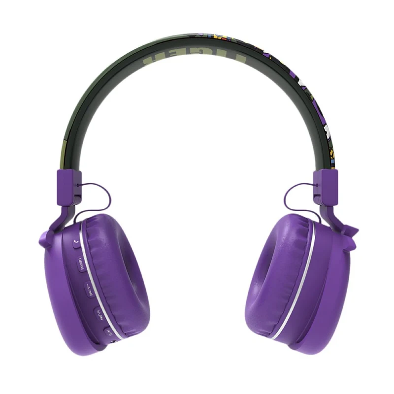 MAESTRO Jelly Monsters wireless headphone for Kids - Bluetooth / Purple Tiger
