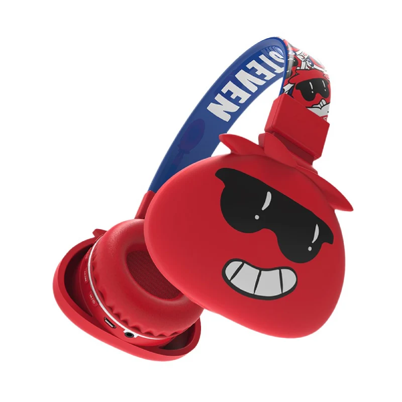 MAESTRO Jelly Monsters wireless headphone for Kids - Bluetooth / Red Steven