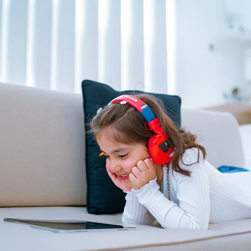MAESTRO Jelly Monsters wireless headphone for Kids - Bluetooth / Red Steven
