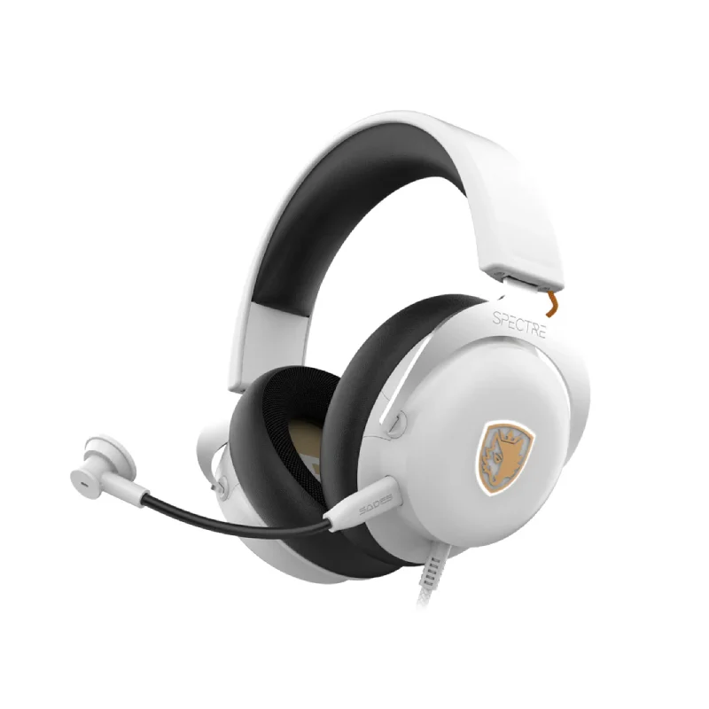 سماعة رأس ألعاب USB ساديس سبكتر SA-915W بصوت محيطي افتراضي 7.1 - أبيض