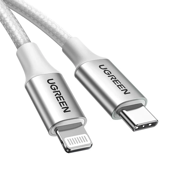 UGREEN USB-C to Lightning Cable - 1 Meter / Silver