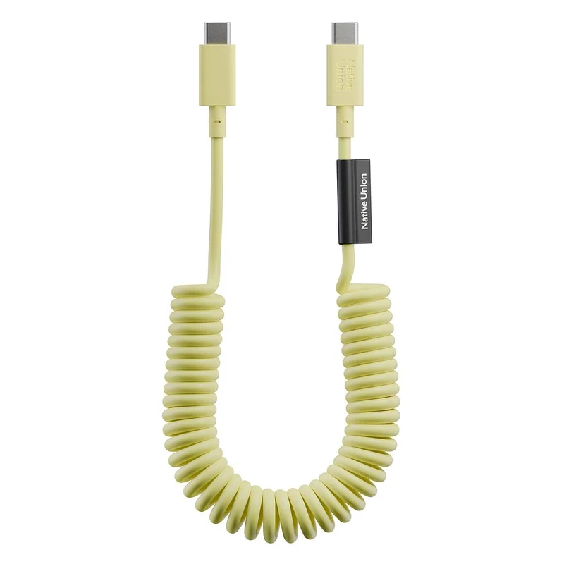 كابل POP من USB-C إلى USB-C، 1.2 متر، 60 واط، ليموني