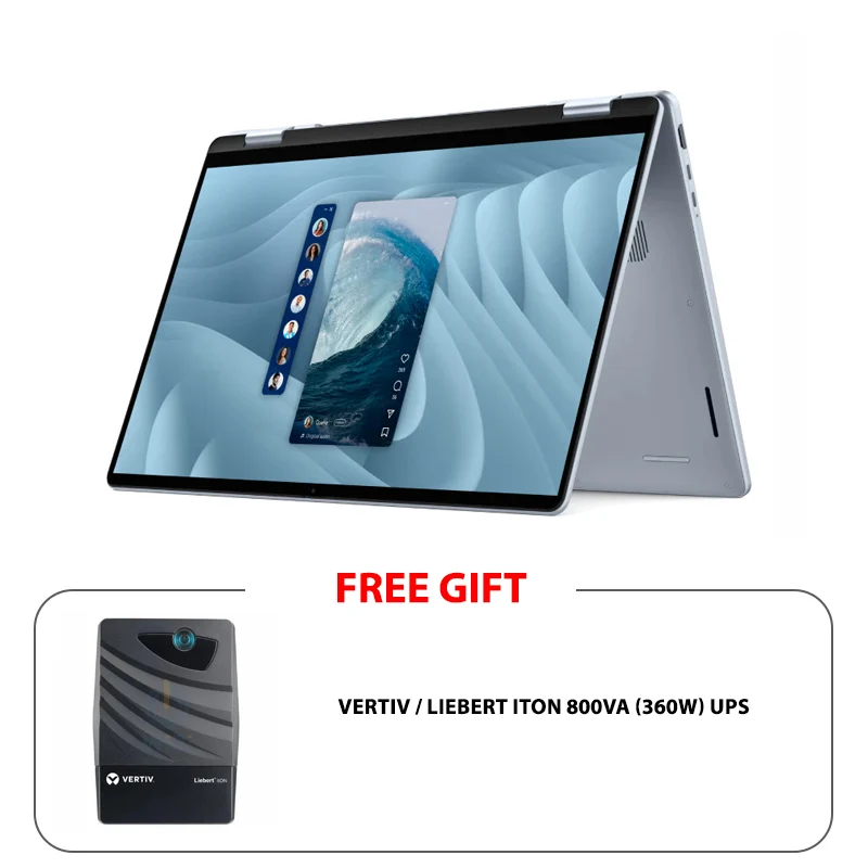 Dell 16 Plus 2-in-1 DB06250 - 16" FHD+ Touch / Ultra 7 256V / 16GB / 1TB (NVMe M.2 SSD) / Win 11 Home / 1YW - Laptop