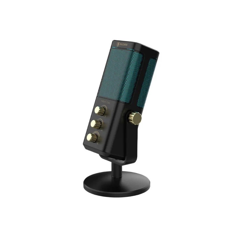 ميكروفون ألعاب ساديس نايت OWI موديل SA-M01B بإضاءة RGB - أسود