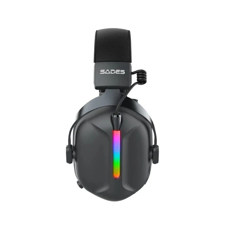 SADES SA-206 Defender Three Mode Head Mounted Wireless Headset - Black