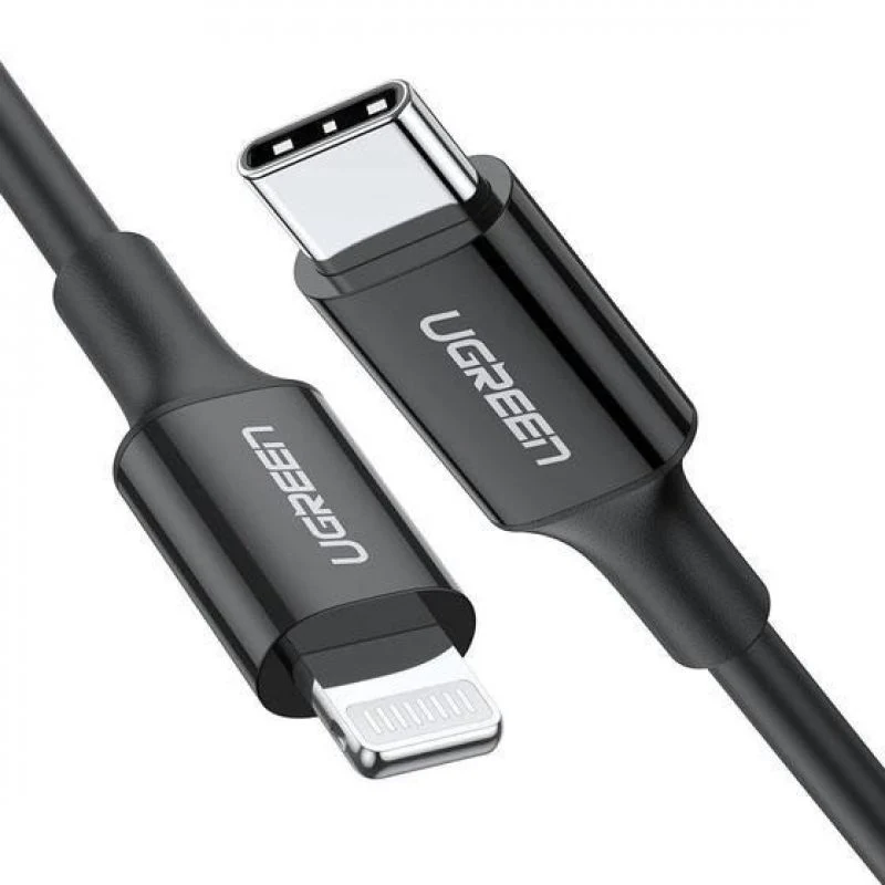 UGREEN USB-C to Lightning Cable - 1 Meter / 60W / Black