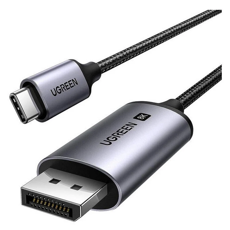 UGREEN USB-C to Display Port 8K Cable - 1 Meter / Grey