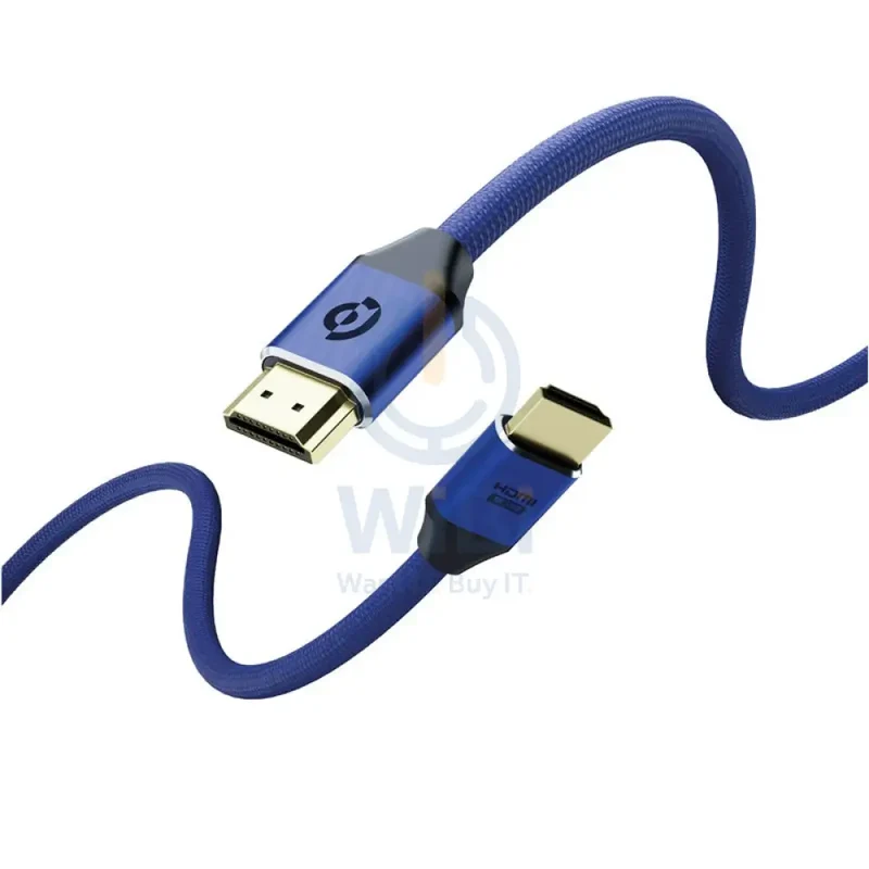 Powerology 8K HDMI Braided Cable 2M - Dark Blue
