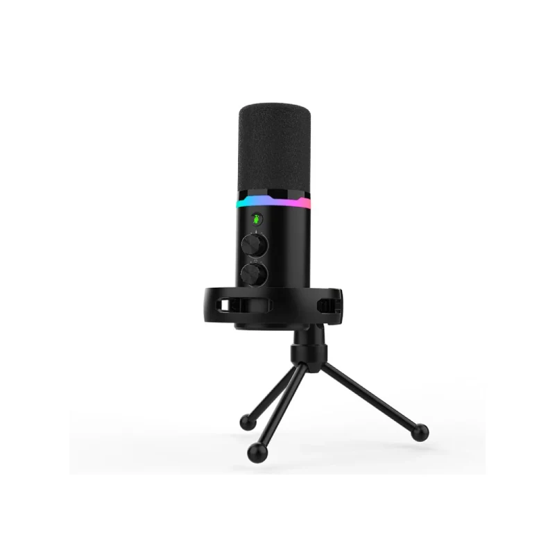 ميكروفون ألعاب ديناميكي ساديس أبيكس أول SA-M02 RGB - أسود