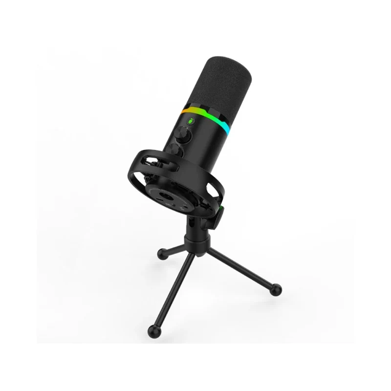 ميكروفون ألعاب ديناميكي ساديس أبيكس أول SA-M02 RGB - أسود