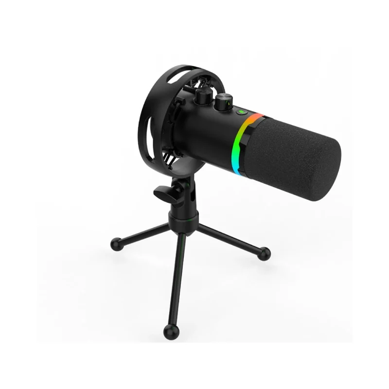 ميكروفون ألعاب ديناميكي ساديس أبيكس أول SA-M02 RGB - أسود