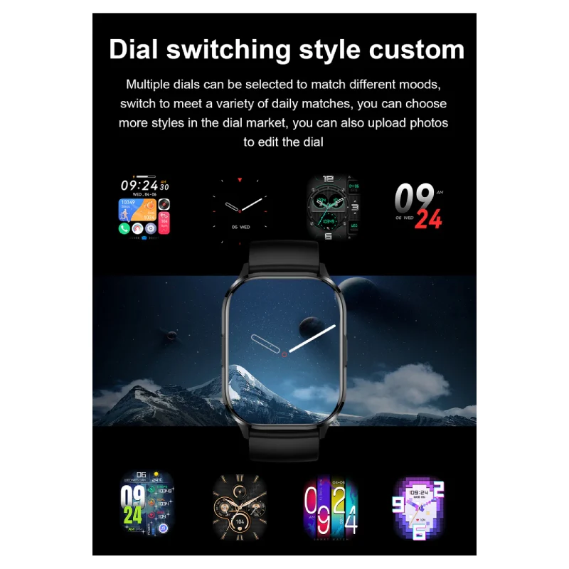 ساعة سيا إس SIWULTSG ألترا، مقاس 2.01 بوصة AMOLED / باللون الذهبي
