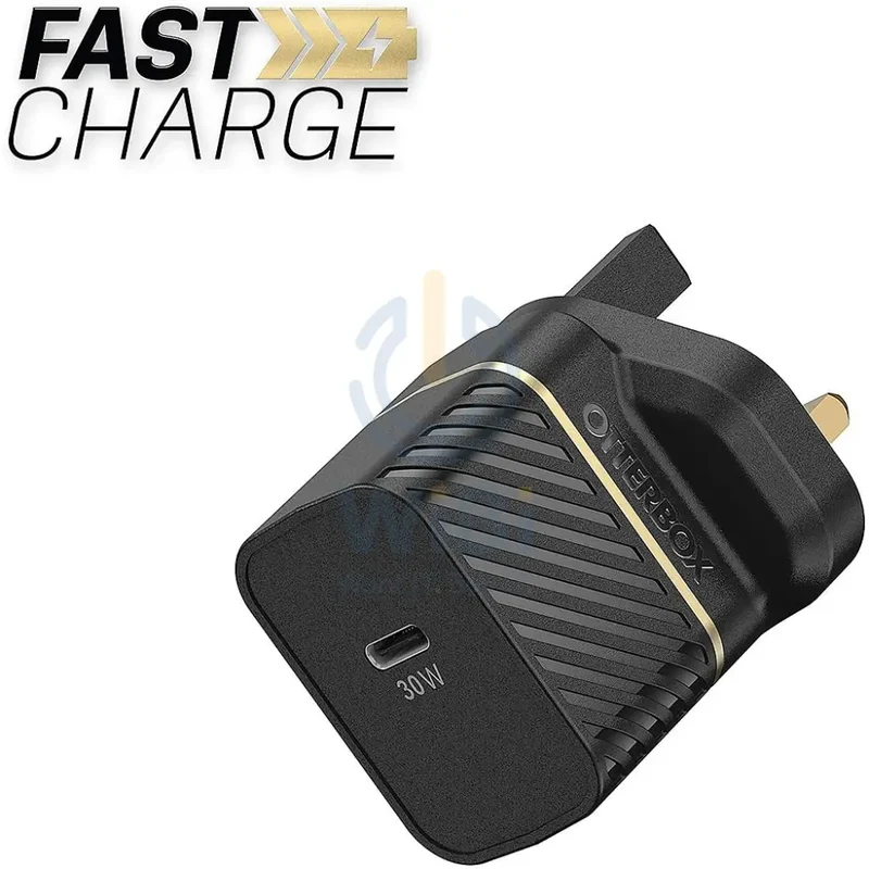 شاحن حائط أوتر بوكس GaN، 30 واط، USB-C، أسود