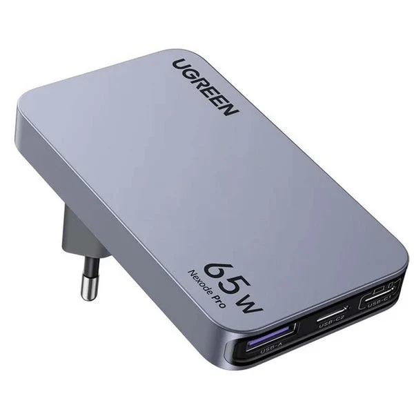 UGREEN Nexode Pro 3-Port GaN Ultra-Slim Fast Charger - 65W / USB-C / USB-A