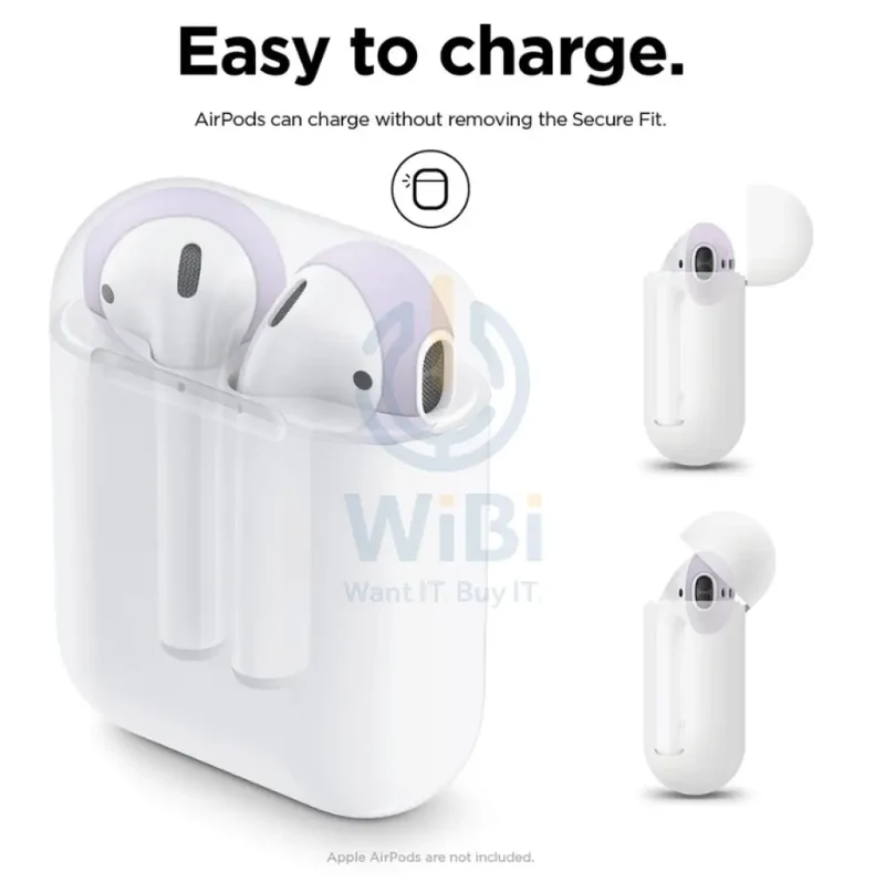 Elago Secure Fit covers - Apple Airpods 1 & 2 / Lovely Pink/Lavender / Pack Of 2