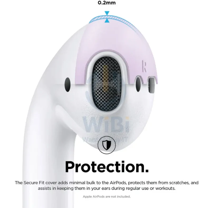 Elago Secure Fit covers - Apple Airpods 1 & 2 / Lovely Pink/Lavender / Pack Of 2