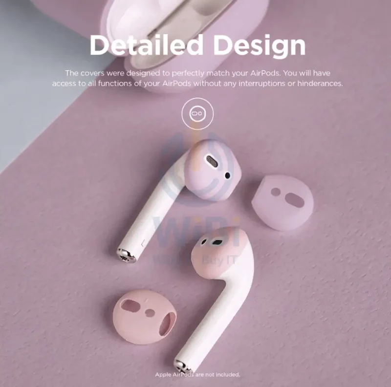 Elago Secure Fit covers - Apple Airpods 1 & 2 / Lovely Pink/Lavender / Pack Of 2