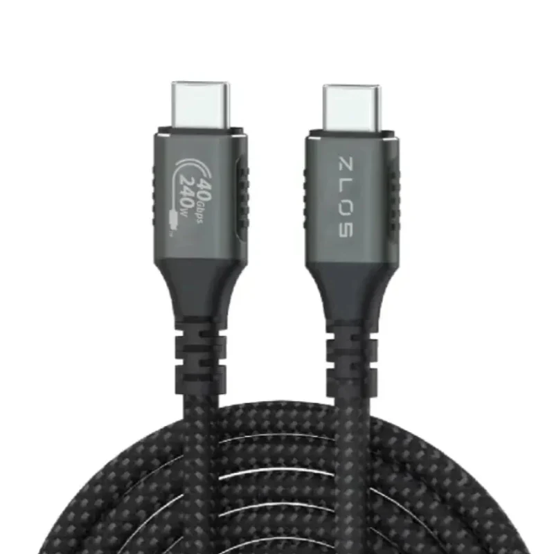 كابل زلوس تيربو تشارج ثاندربولت 4 - USB-C / أسود