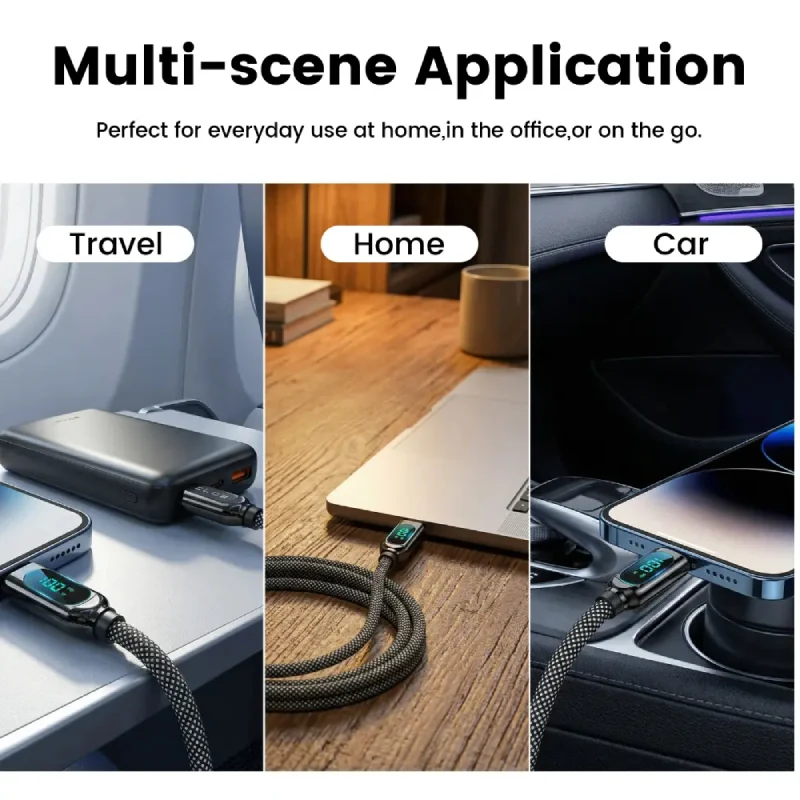 كابل ZLOS باور سينك بشاشة عرض - USB-C / أسود