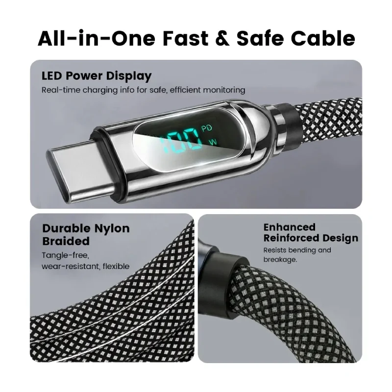 كابل ZLOS باور سينك بشاشة عرض - USB-C / أسود