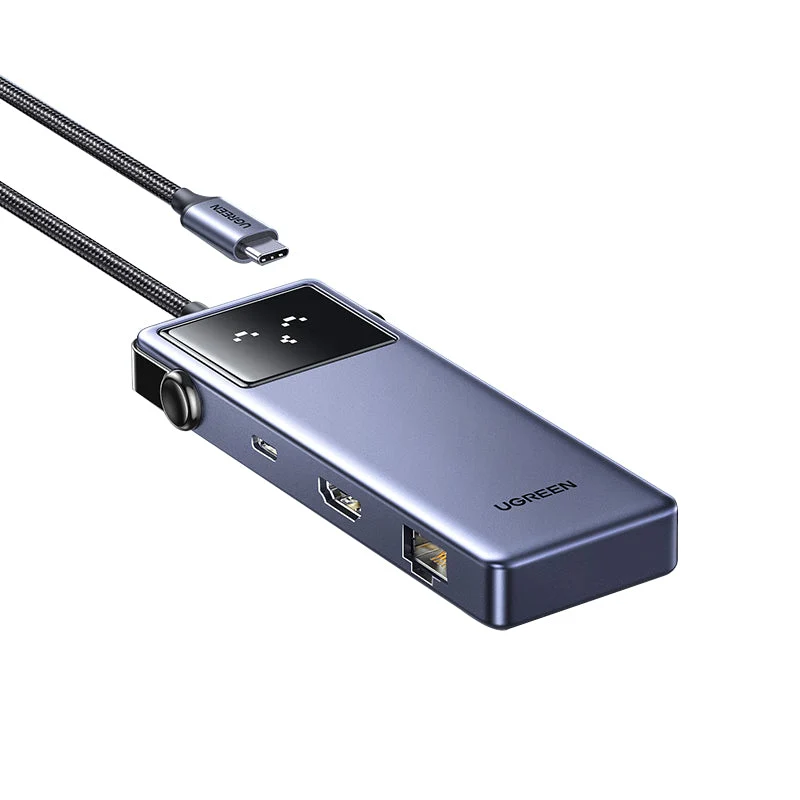 موزع يوجرين كيو باي برو يو إس بي-C، 7 في 1، إيثرنت/HDMI/يو إس بي-C/يو إس بي-A، PD بقدرة 100 واط