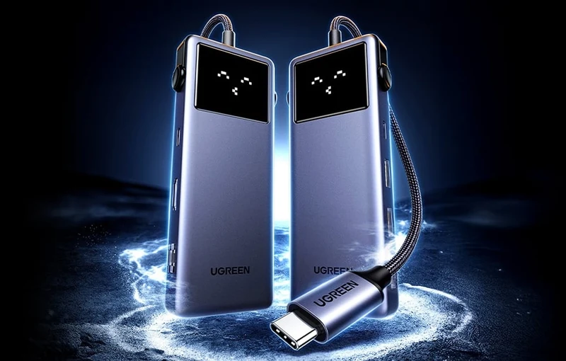موزع يوجرين كيو باي برو يو إس بي-C، 7 في 1، إيثرنت/HDMI/يو إس بي-C/يو إس بي-A، PD بقدرة 100 واط