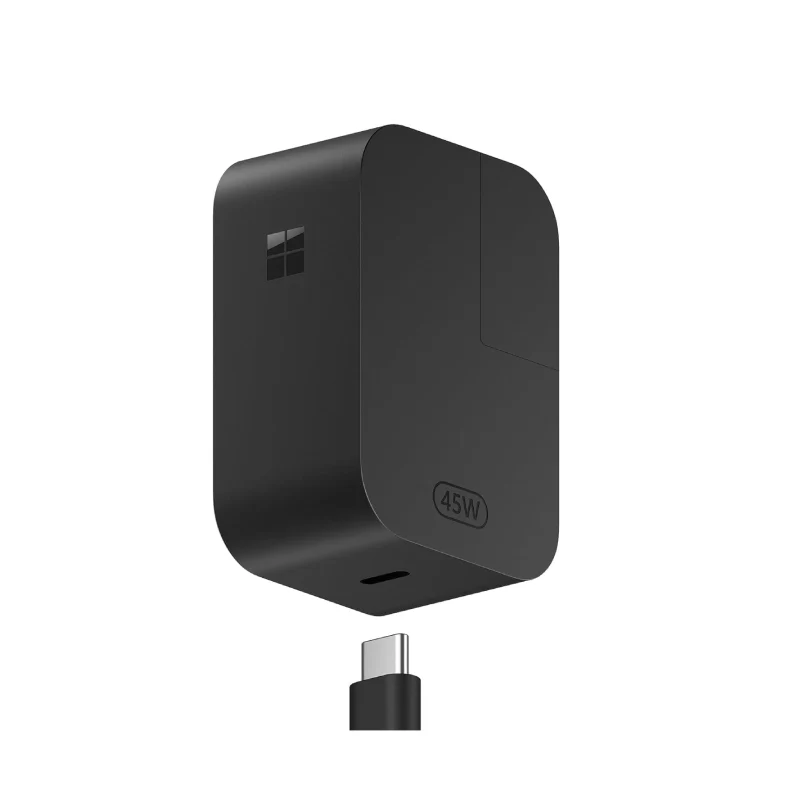 Microsoft Surface 45W Power Supply - USB-C / 3 Pin / Black